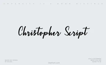 Christopher Script Font