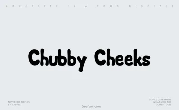 Chubby Cheeks Font
