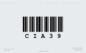 CIA Code 39 Font