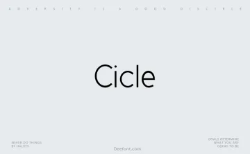 Cicle Font Family