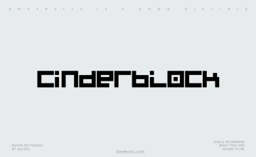 Cinderblock Font