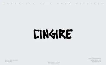 Cingire Font