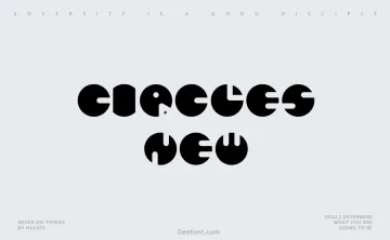 Circles New Font