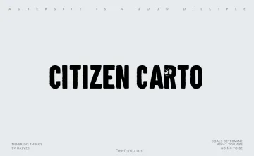 Citizen Carto Font