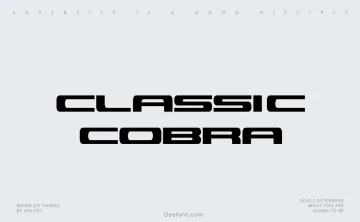 Classic Cobra Font