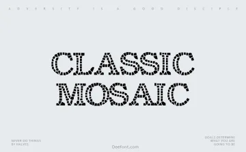 Classic Mosaic Font