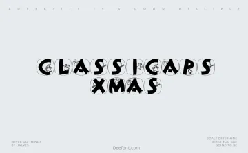 ClassiCaps Xmas Font