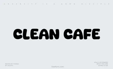 Clean Cafe Font