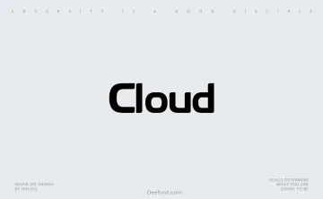 Cloud Font