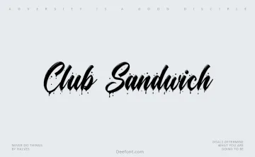Club Sandwich Font