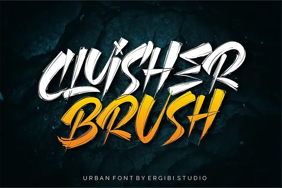 Cluisher Brush Font