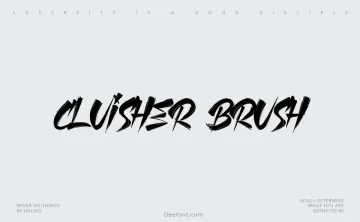 Cluisher Brush Font