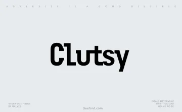 Clutsy Font
