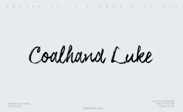 Coalhand Luke Font