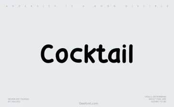 Cocktail Font