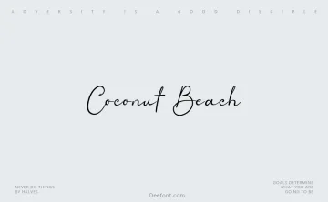 Coconut Beach Font