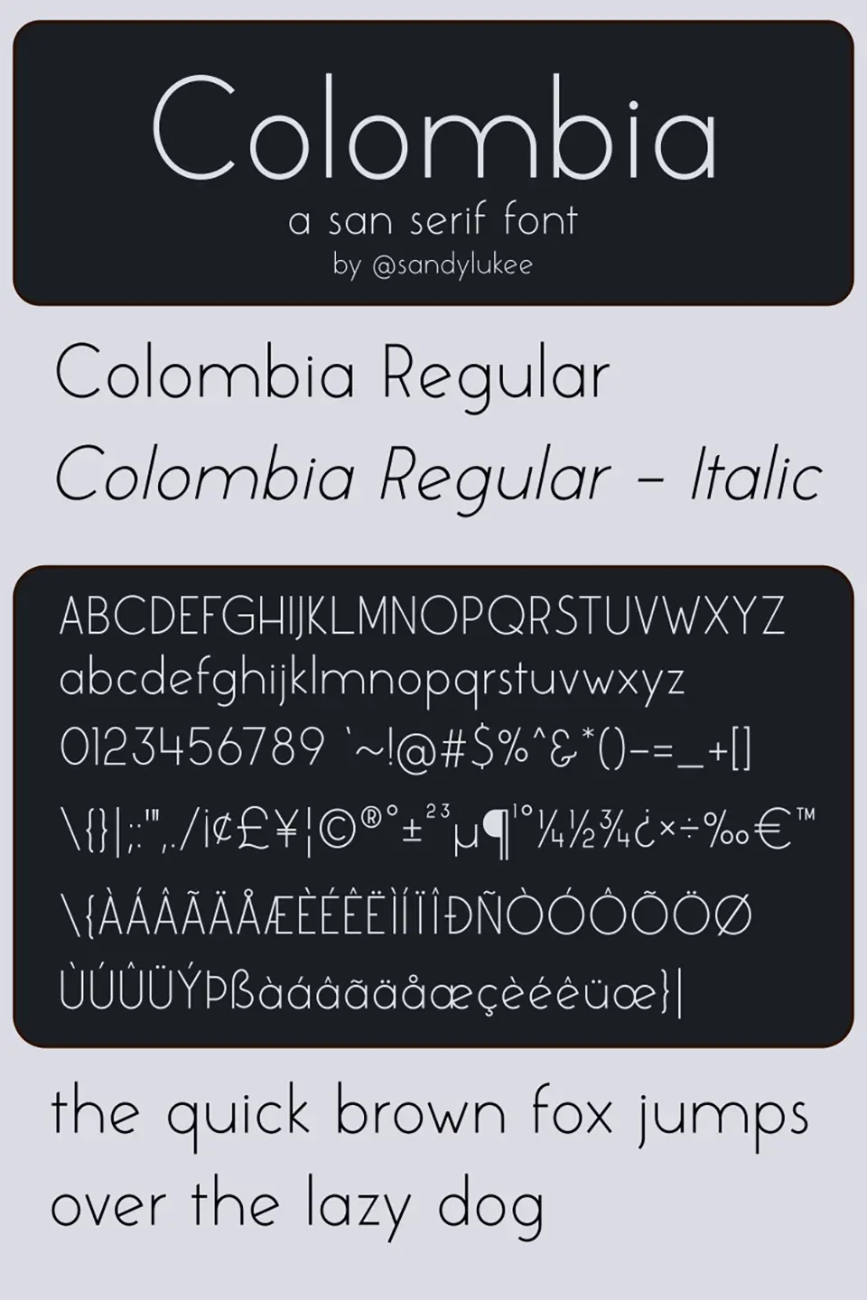 Colombia Font