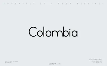 Colombia Sans Font