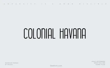 Colonial Havana Font