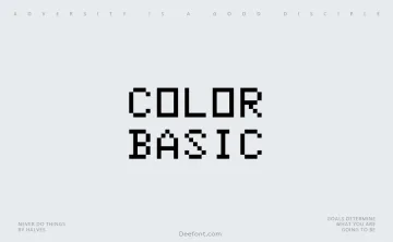 Color Basic Font