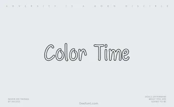 Color Time Font