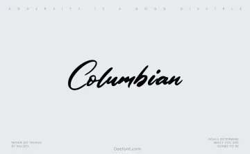 Columbian Font