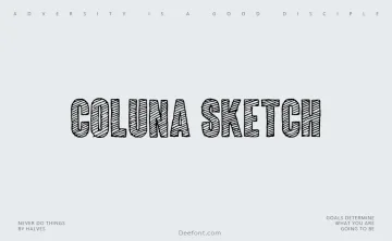 Coluna Sketch Font