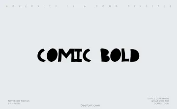Comic Bold Font