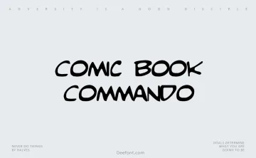 Comic Book Commando Font