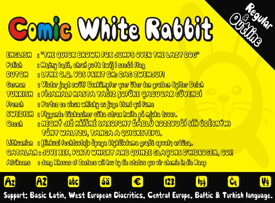 Comic White Rabbit Font