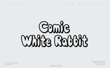 Comic White Rabbit Font