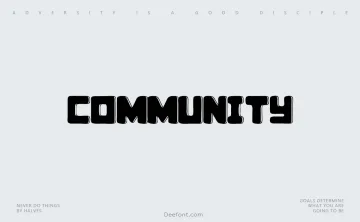 Community Font