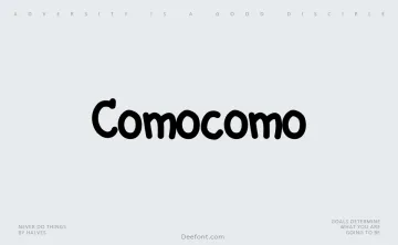 Comocomo Font