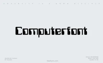 Computerfont Font