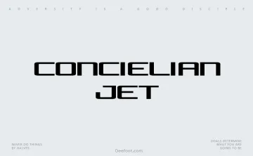 Concielian Jet Font