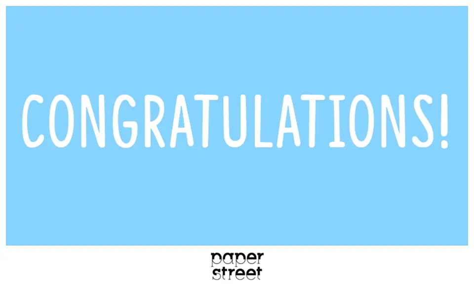 Congratulations Font