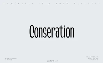 Conseration Font
