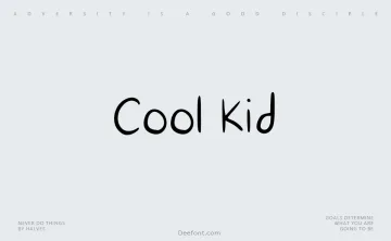 Cool Kid Font