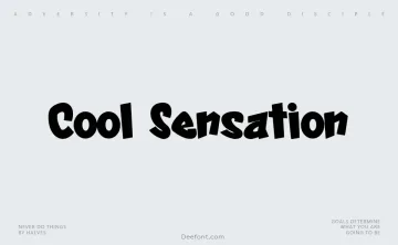 Cool Sensation Font