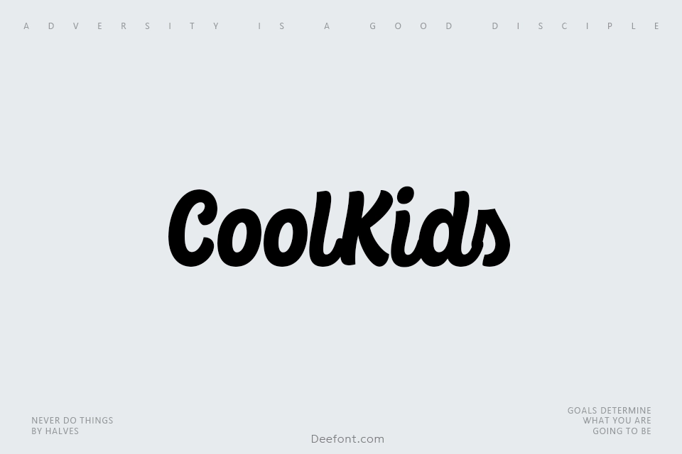 CoolKids Font