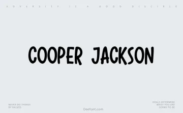 Cooper Jackson Font