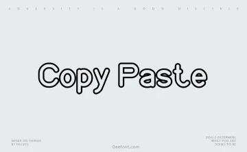 Copy Paste Font
