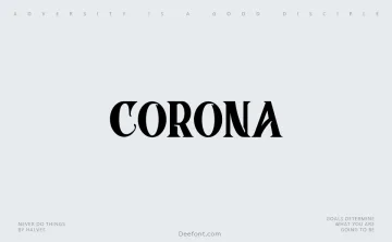 Corona Font