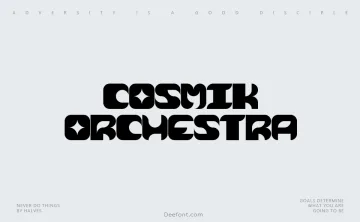 Cosmik Orchestra Font