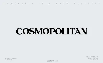 Cosmopolitan Font