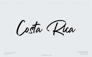 Costa Rica Font