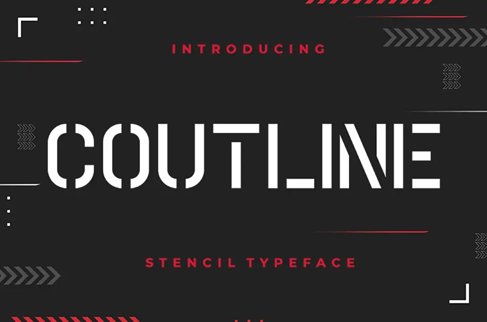 Coutline Font