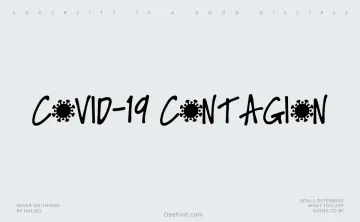 Covid-19 Contagion Font
