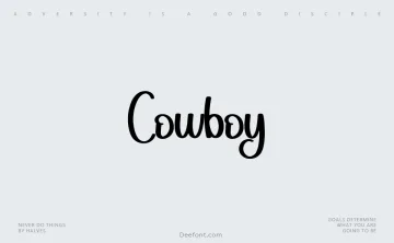 Cowboy Font