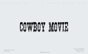 Cowboy Movie Font
